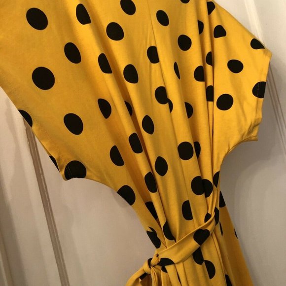 Zara NWOT polka dot wrap dress size small - Picture 13 of 13
